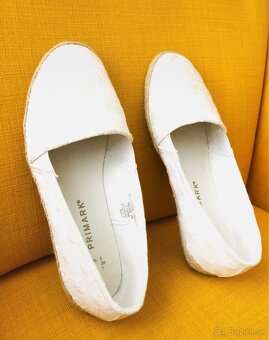 Biele espadrilky, jarné topánky - 2