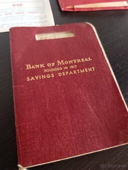 Predám starú vkladnú knižku Bank of Montreal a ďalšie - 2