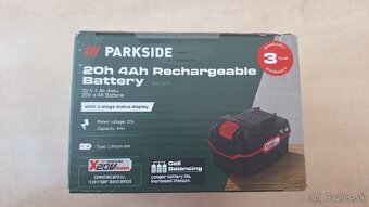 Predám batériu Parkside PAP 20 B3 4Ah - 2