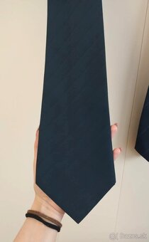 Set 2x pánska kravata modrej farby - 2