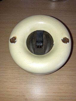 Retro smaltovaný vypínač - 2