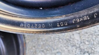 4x100 R15 Mazda 2 originálne plechové disky - 2