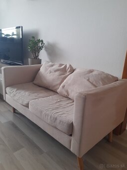 2-miestna pohovka krémová látková DOHODA - 2