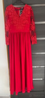 Červené spoločenské šaty 42/XL - 2