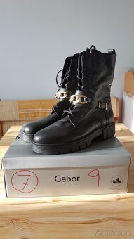 Kožene čižmy Gabor - 2