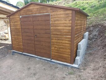 Plechová garáž 4x3m - 2