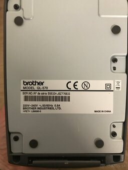 Tlčiareň na etikety Brother QL 570 - 2