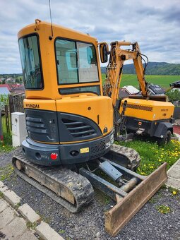 Prenajmem minibager hyundai 25z 2,7t - 2