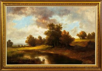 Krajina s riekou, G.Nesvadba, 1050 × 730 mm - 2
