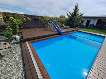 Prestrešenie bazena bazénový kryt posuvná terasa 8x4m - 2