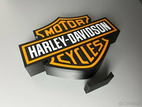 Harley Davidson LED Logo lampa - 2