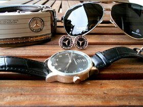Pánský set MERCEDES BENZ(Brýle,Hod.,Pás.,Manžety) - 2