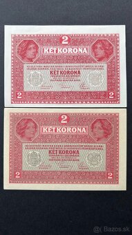 Bankovky Rak- Uhorsko 2 Kronen 1914 vzácne série aUnc - 2