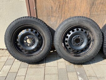 Oceľové disky 5x112 R15 ET60 6J + Barum SnoVanis 195/70 R15 - 2