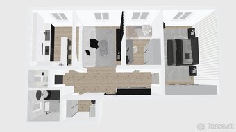 REZERVOVANÉ: Veľkometrážny 80m2 - 3 izbový byt Dlhá nad Kysu - 2