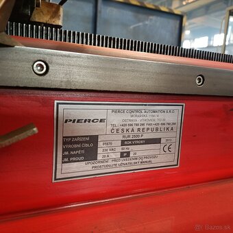 Plazmový rezací stroj PIERCE RUR 2500 P - 2