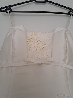 Romantické šaty s vlečkou veľ.34-36 - 2