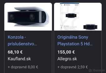 Kamera PS5 + média ovladač. - 2