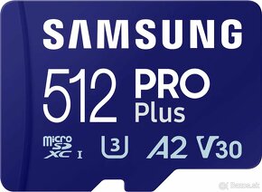 Nová Samsung MicroSDXC 512GB PRO Plus + SD Adapter (2023) - 2