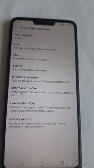 LG G7 fit dual sim 4GB/32GB android9 na nahradne diely. - 2