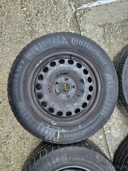 4x Plechové disky Opel 6Jx15, ET37 + letné pneu - 2