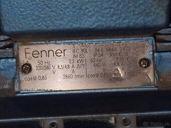 Elektromotor s prevodovkou 2,2 kW Fenner - 2