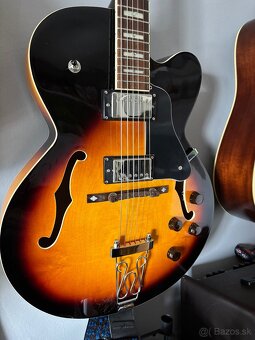 Semiakustická Hollov Body jazz Gitara - 2