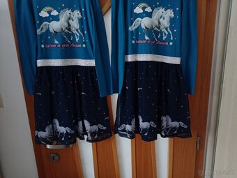 Dievčenské šaty zn.Bonprix pre dvojičky dievčatá/ jednotl. - 2