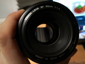 REZERVOVANÝ: Predám objektív Canon EF 50mm f/1.4 USM - 2