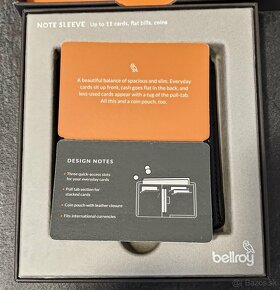 Peňaženka- Bellroy Note Sleeve Black - 2