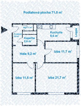 2 izbový byt na predaj - začiatok Petržalky - Furdeková - 2