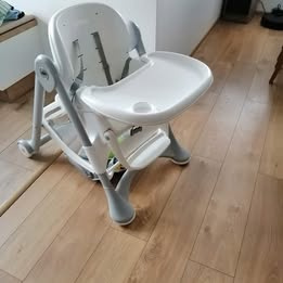 Detská jedálenskalá stolička s ukladaním priestorom - 2