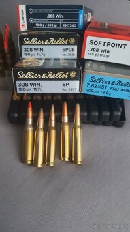 Naboje strelivo 308win alebo 7,62x51 sellier & bellot, fiocc - 2