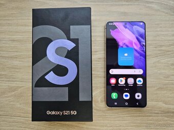 Samsung Galaxy S21 5G 8GB/128GB, fialovy, top stav, zaruka - 2
