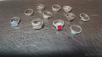 Prstene strieborné 925 Swarovski - 2