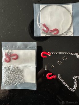 Predám ťažnu reťaz s dvoma hakmi 96cm - 2