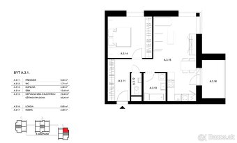 2 izbový A.3.1. Bell Residence - 2