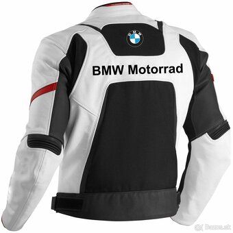 Moto Kožená Bunda BMW White - 2