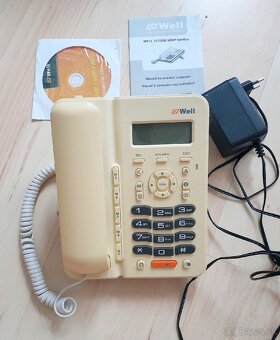 IP, ADSL, WIFI - Telefón Well 3170IB Antik - 2