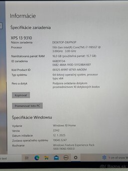 Dell XPS13 9310 - i7 4-core, 16GB DDR4, 1TB NVMe, UHD4K - 2