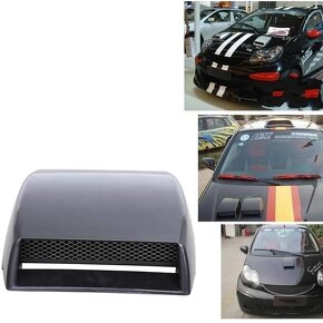 Tuning imitácia vzduchového nasávania, čierna lesklá. nalepo - 2