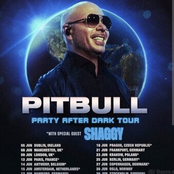 Pitbull Praha 2x SEDENIE PRI PODIU listky - 2
