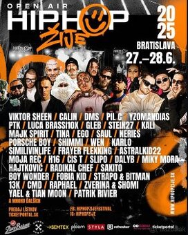 Predám listok na Hip Hop Žije do VYPREDANÉHO BACKSTAGE - 2