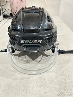 ✅ PROFI PRILBA BAUER - RE- AKT 155 - veľkosť M - BLACK ✅ - 2