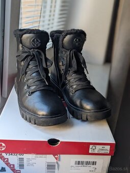 Kožené zimné topánky Rieker - 2