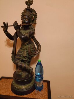 Veľká Socha pána Krišnu čierno hnedý - 2