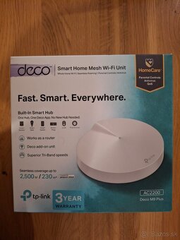 Predám TP-Link Deco M9 Plus AC2200 (používaný) - 2