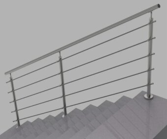 Zábradlie na schody, 3m - 2