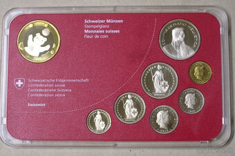 Švajčiarsko - Sada mincí 2016 - TOP stav - 2