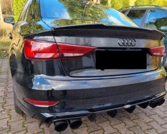 Nerezová koncovka výfku carbon dizajn s logom akrapovič - 2
